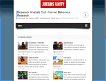 Tablet Screenshot of juegosunity.com